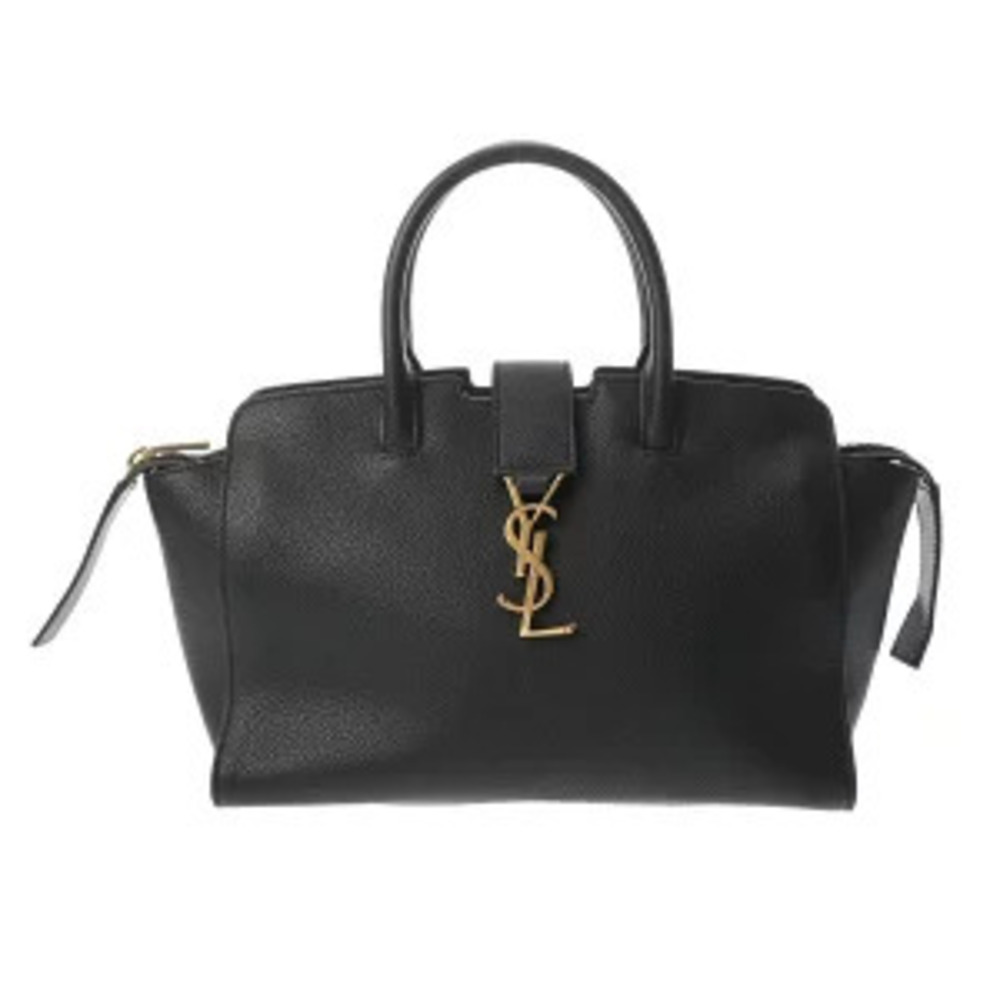Saint Laurent Downtown Baby Handbag Black Grain Leather Bag
